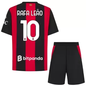Camisolas AC Milan Rafael Leão 10 Criança Equipamento Principal 26/27 Camisolas AC Milan Rafael Leão 10 Criança Equipamento Principal 26/27