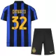 Camisolas Inter Milan Dimarco 32 Criança Equipamento Principal 26/27 Camisolas Inter Milan Dimarco 32 Criança Equipamento Principal 26/27
