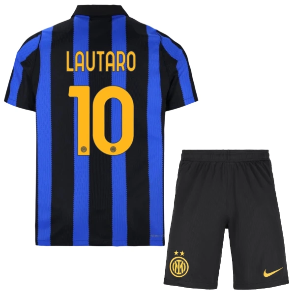 Camisolas Inter Milan Lautaro Martínez 10 Criança Equipamento Principal 26/27 Camisolas Inter Milan Lautaro Martínez 10 Criança Equipamento Principal 26/27