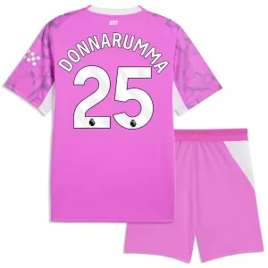 Camisolas Guarda Redes Manchester City Gianluigi Donnarumma 25 Criança Equipamento Alternativo 26/27 Rosa