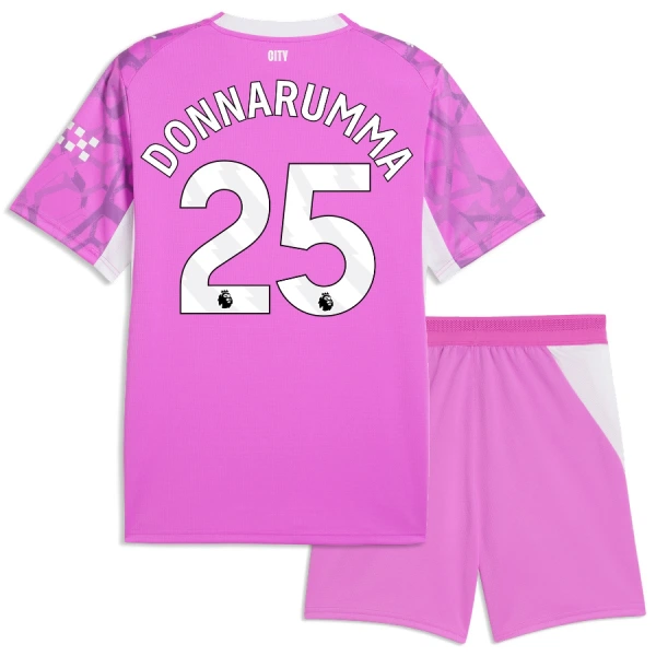 Camisolas Guarda Redes Manchester City Gianluigi Donnarumma 25 Criança Equipamento Alternativo 26/27 Rosa Camisolas Guarda Redes Manchester City Gianluigi Donnarumma 25 Criança Equipamento Alternativo 26/27 Rosa