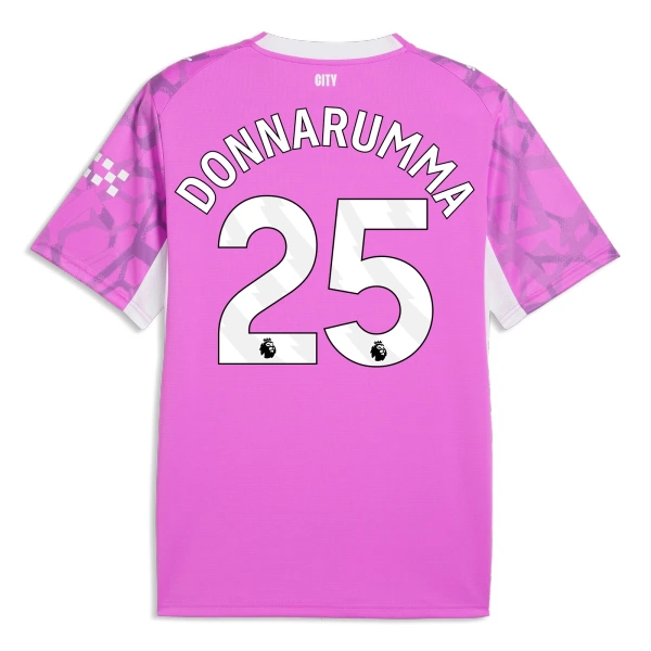 Camisolas Guarda Redes Manchester City Gianluigi Donnarumma 25 Equipamento Alternativo 26/27 Rosa Camisolas Guarda Redes Manchester City Gianluigi Donnarumma 25 Equipamento Alternativo 26/27 Rosa