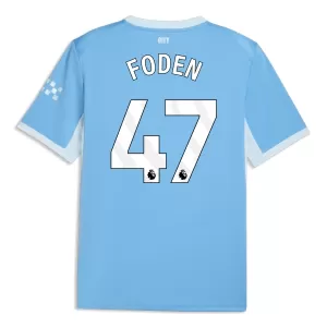 Camisolas Manchester City Phil Foden 47 Equipamento Principal 26/27 Camisolas Manchester City Phil Foden 47 Equipamento Principal 26/27