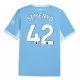 Camisolas Manchester City Semenyo 42 Equipamento Principal 26/27 Camisolas Manchester City Semenyo 42 Equipamento Principal 26/27