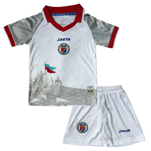 Camisolas Haiti Criança Equipamento Alternativo Mundial 2026 Camisolas Haiti Criança Equipamento Alternativo Mundial 2026