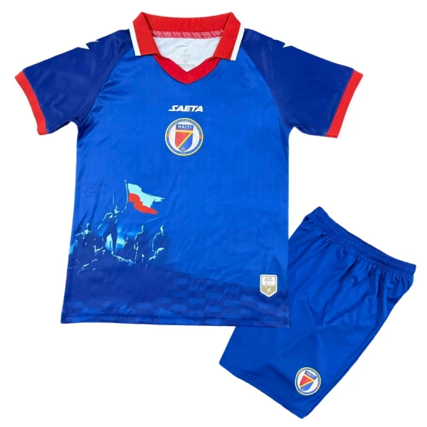 Camisolas Haiti Criança Equipamento Principal Mundial 2026 Camisolas Haiti Criança Equipamento Principal Mundial 2026