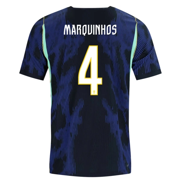 Camisolas Brasil Marquinhos 4 Equipamento Alternativo Mundial 2026 Camisolas Brasil Marquinhos 4 Equipamento Alternativo Mundial 2026