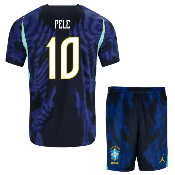 Camisolas Brasil Pele 10 Criança Equipamento Alternativo Mundial 2026 Camisolas Brasil Pele 10 Criança Equipamento Alternativo Mundial 2026