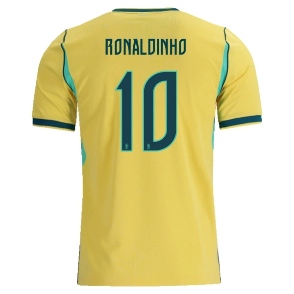 Camisolas Brasil Ronaldinho 10 Equipamento Principal Mundial 2026 Camisolas Brasil Ronaldinho 10 Equipamento Principal Mundial 2026