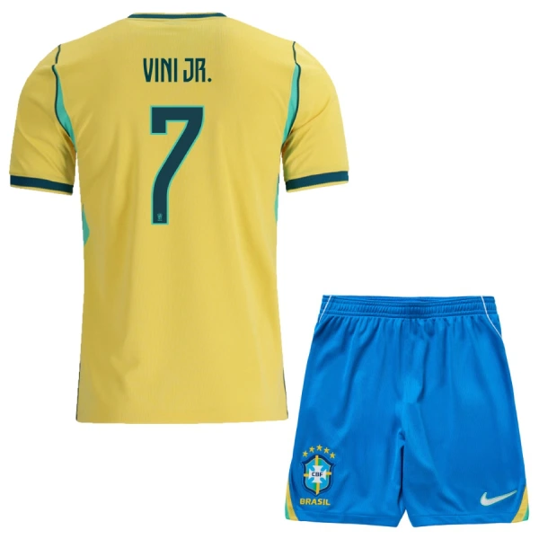 Camisolas Brasil Vinicius Junior 7 Criança Equipamento Principal Mundial 2026 Camisolas Brasil Vinicius Junior 7 Criança Equipamento Principal Mundial 2026