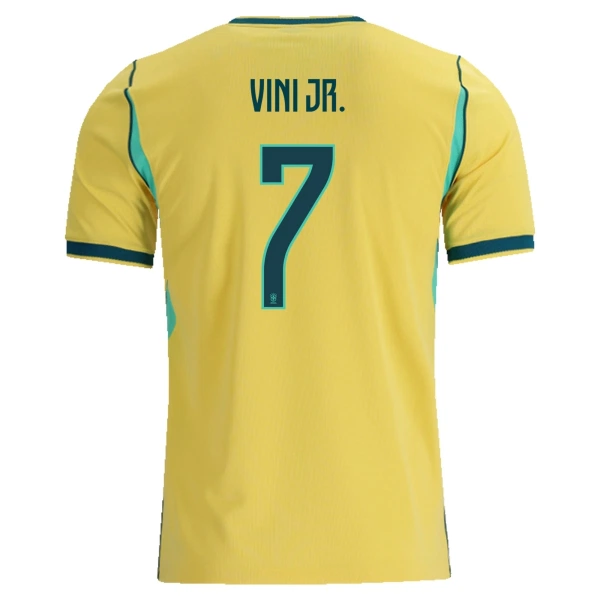 Camisolas Brasil Vinicius Junior 7 Equipamento Principal Mundial 2026 Camisolas Brasil Vinicius Junior 7 Equipamento Principal Mundial 2026