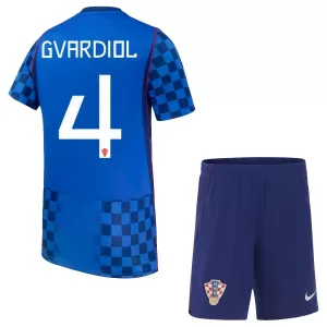 Camisolas Croácia Josko Gvardiol 4 Criança Equipamento Alternativo Mundial 2026