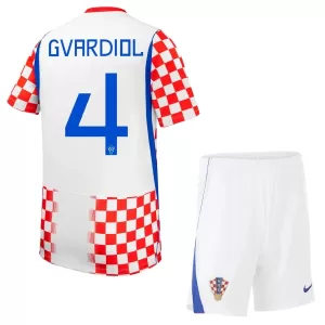 Camisolas Croácia Josko Gvardiol 4 Criança Equipamento Principal Mundial 2026