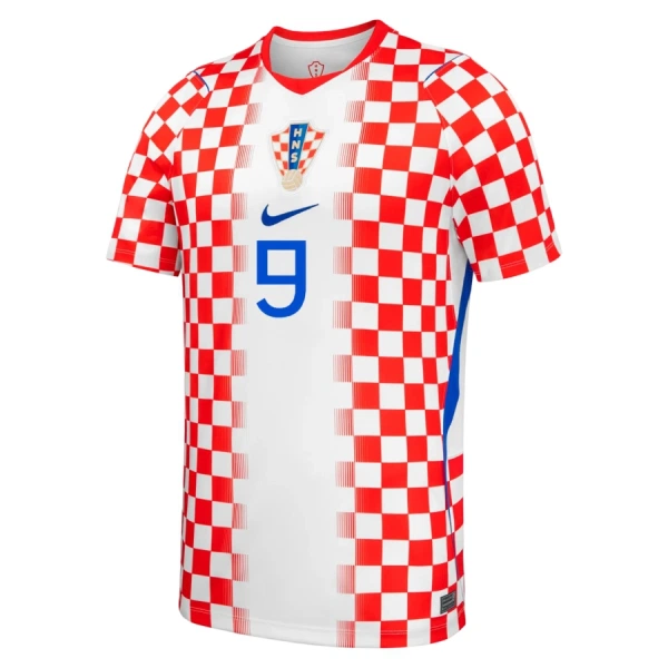 Camisolas Croácia Kramaric 9 Equipamento Principal Mundial 2026