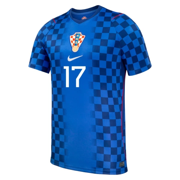 Camisolas Croácia P. Sucic 17 Equipamento Alternativo Mundial 2026