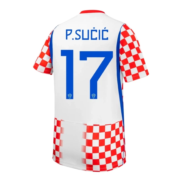Camisolas Croácia P. Sucic 17 Equipamento Principal Mundial 2026 Camisolas Croácia P. Sucic 17 Equipamento Principal Mundial 2026