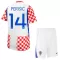 Camisolas Croácia Perisic 14 Criança Equipamento Principal Mundial 2026