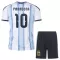 Camisolas Argentina Maradona 10 Criança Equipamento Principal Mundial 2026