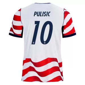 Camisolas Estados Unidos Christian Pulišić 10 Equipamento Principal Mundial 2026 Camisolas Estados Unidos Christian Pulišić 10 Equipamento Principal Mundial 2026