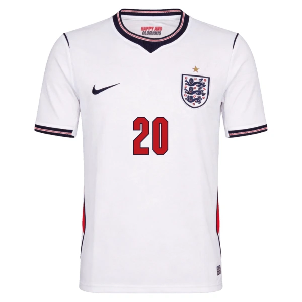 Camisolas Inglaterra Cole Palmer 20 Equipamento Principal Mundial 2026