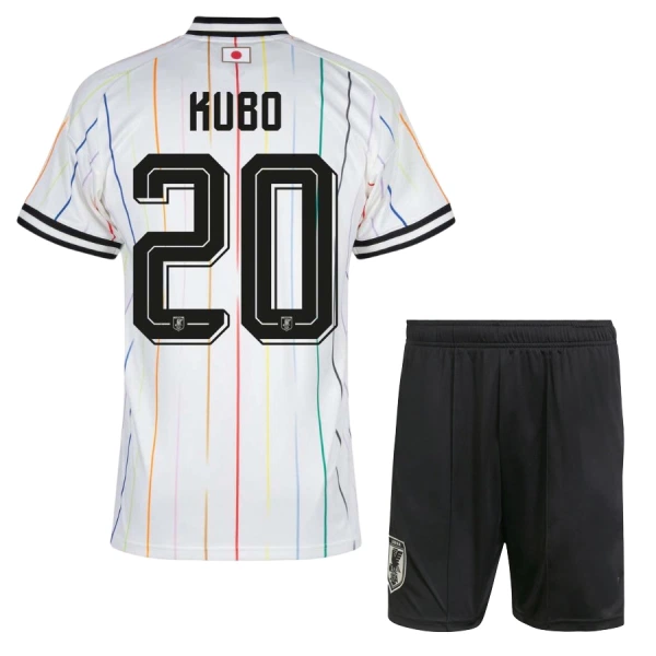 Camisolas Japão Kubo 20 Criança Equipamento Alternativo Mundial 2026