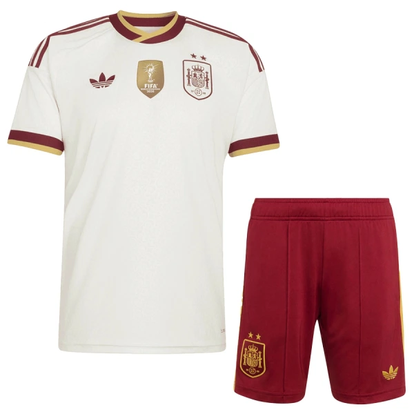 Camisolas Espanha 2 Stars Criança Equipamento Alternativo Mundial 2026
