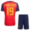 Camisolas Espanha 2 Stars Lamine Yamal 19 Criança Equipamento Principal Mundial 2026