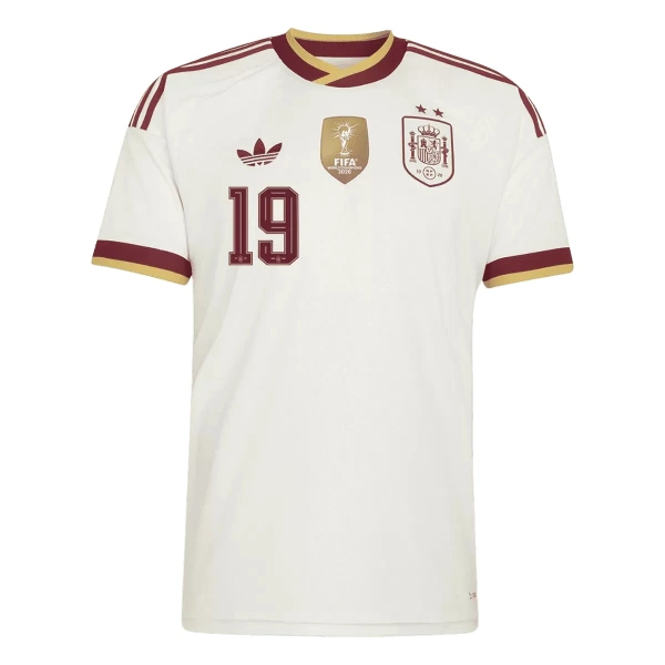 Camisolas Espanha 2 Stars Lamine Yamal 19 Equipamento Alternativo Mundial 2026