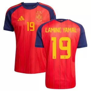 Camisolas Espanha 2 Stars Lamine Yamal 19 Equipamento Principal Mundial 2026