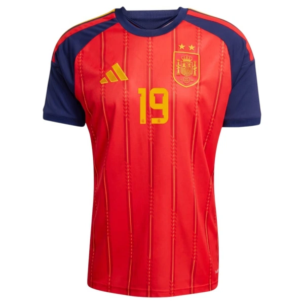 Camisolas Espanha 2 Stars Lamine Yamal 19 Equipamento Principal Mundial 2026