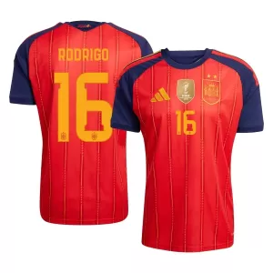 Camisolas Espanha 2 Stars Rodrigo Hernández 16 Equipamento Principal Mundial 2026