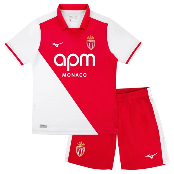 Camisolas AS Monaco Criança Equipamento Principal 26/27 Camisolas AS Monaco Criança Equipamento Principal 26/27