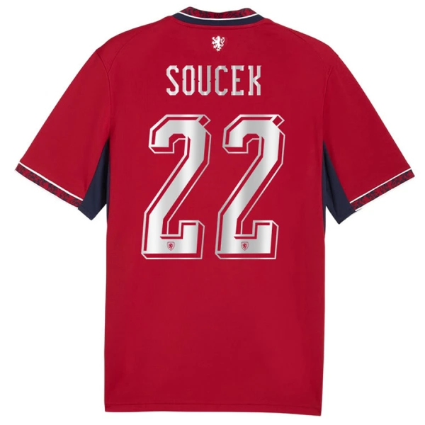 Camisolas República Tcheca Soucek 22 Equipamento Principal Mundial 2026 Camisolas República Tcheca Soucek 22 Equipamento Principal Mundial 2026