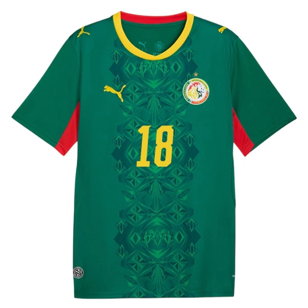 Camisolas Senegal Sarr 18 Equipamento Alternativo Mundial 2026