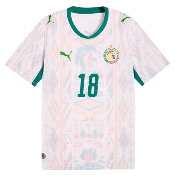 Camisolas Senegal Sarr 18 Equipamento Principal Mundial 2026