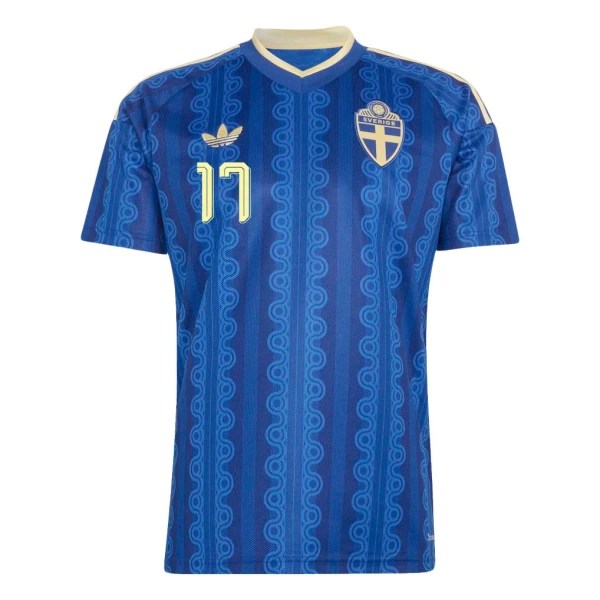 Camisolas Suécia Gyokeres 17 Equipamento Alternativo Mundial 2026