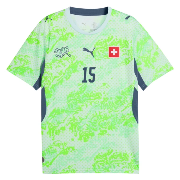 Camisolas Suíça Djibril Sow 15 Equipamento Alternativo Mundial 2026