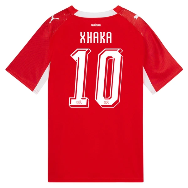 Camisolas Suíça Granit Xhaka 10 Equipamento Principal Mundial 2026 Camisolas Suíça Granit Xhaka 10 Equipamento Principal Mundial 2026