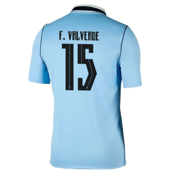 Camisolas Uruguai Federico Valverde 15 Equipamento Principal Mundial 2026