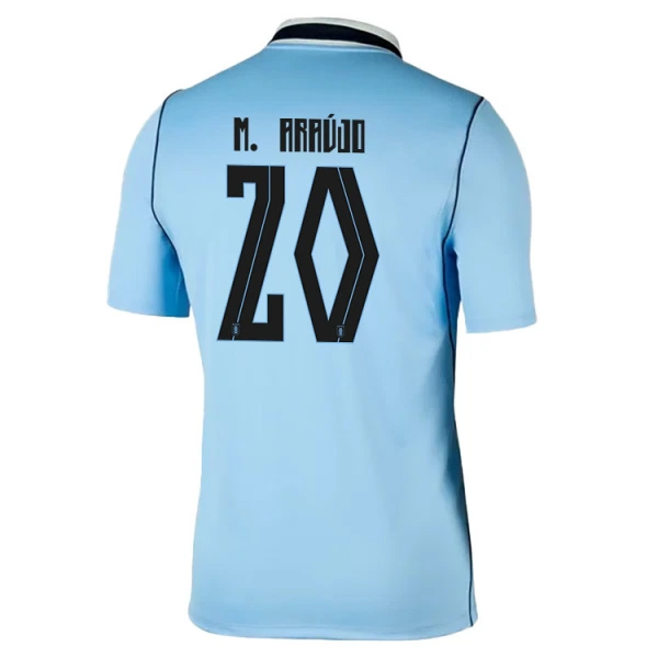 Camisolas Uruguai Maximiliano Araujo 20 Equipamento Principal Mundial 2026