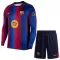 Camisolas FC Barcelona Criança Equipamento Principal 26/27 Manga Comprida