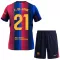 Camisolas FC Barcelona Frenkie de Jong 21 Criança Equipamento Principal 26/27