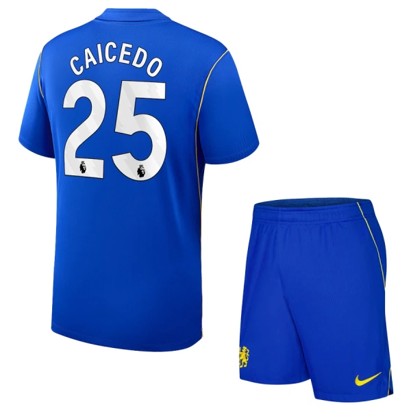 Camisolas Chelsea Caicedo 25 Criança Equipamento Principal 26/27