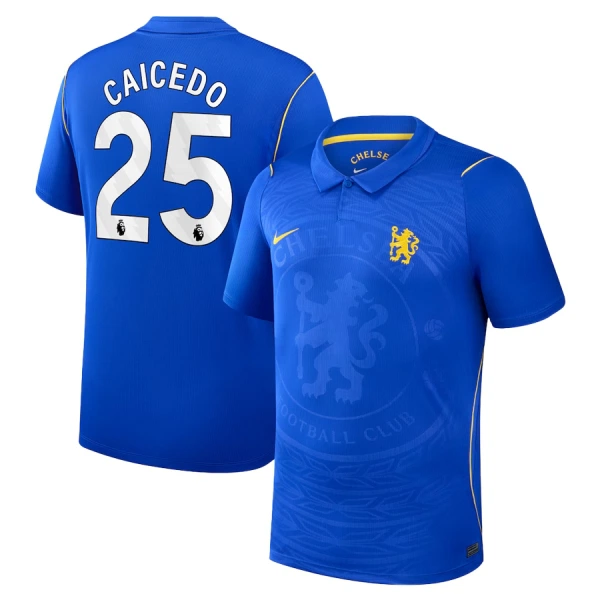 Camisolas Chelsea Caicedo 25 Equipamento Principal 26/27