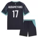 Camisolas Olympique Marseille Aubameyang 17 Criança Equipamento Alternativo 26/27