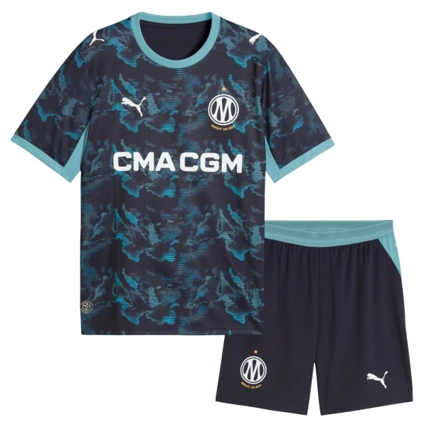 Camisolas Olympique Marseille Aubameyang 17 Criança Equipamento Alternativo 26/27