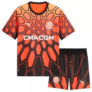 Camisolas Olympique Marseille Criança Equipamento Principal 26/27 Laranja
