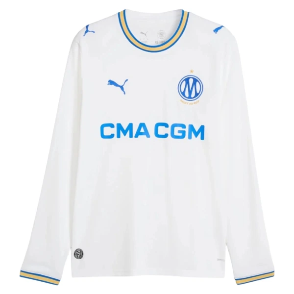 Camisolas Olympique Marseille Equipamento Principal 26/27 Manga Comprida Camisolas Olympique Marseille Equipamento Principal 26/27 Manga Comprida