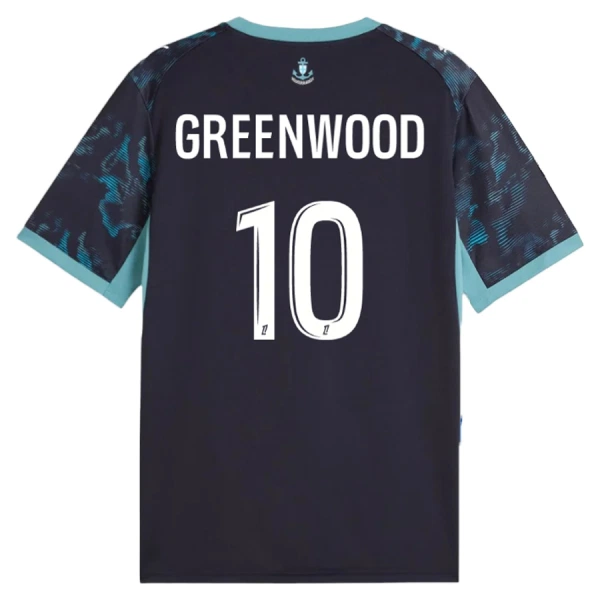 Camisolas Olympique Marseille Greenwood 10 Equipamento Alternativo 26/27 Camisolas Olympique Marseille Greenwood 10 Equipamento Alternativo 26/27