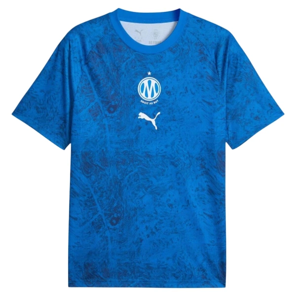Camisolas Olympique Marseille Pre-Match 26/27 Azul Camisolas Olympique Marseille Pre-Match 26/27 Azul